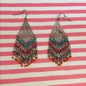 Silver dangly earrings